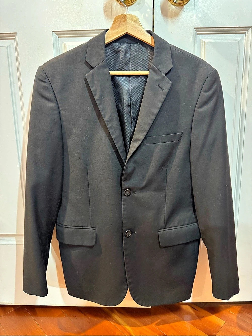 Caravelli Slim Men’s Black Two Button Blazer Suit Jacket